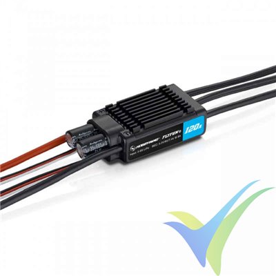 Variador brushless HobbyWing FlyFun 120A V5, 3S-8S, BEC 8A, 93g
