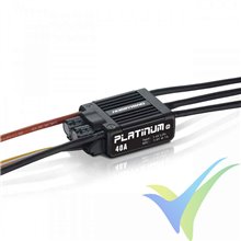 HobbyWing Platinum Pro 40A V4 brushless ESC, 3S-4S, BEC 7A, 47g
