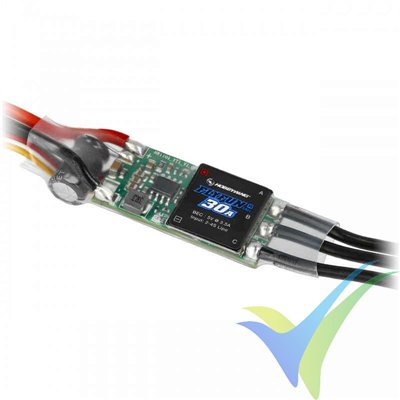 Variador brushless HobbyWing FlyFun 30A Mini V5, 2S-4S, BEC 3.5A, 23g