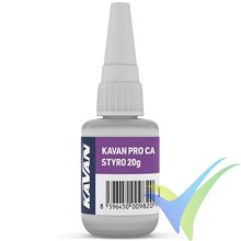 Adhesivo cianoacrilato (CA) para foam, KAVAN Pro CA Styro, 20g