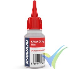 Adhesivo cianoacrilato (CA) KAVAN baja viscosidad, 20g