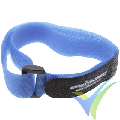 Cincha velcro azul Spot On RC para sujección de baterías, 510x20mm, 1ud