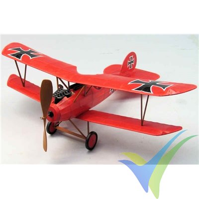 Dumas Aircraft Albatros D-5, rubber motor biplane building kit 232, 457mm