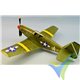 Dumas Aircraft North American A-36A Apache, rubber motor building kit 337, 762mm
