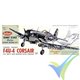 Guillows Chance Vought F4U-4 Corsair, rubber motor building kit 1004, 781mm