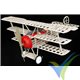 Kit construcción avión triplano gomas Guillows 204 Fokker DR.I, 508mm