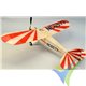 Dumas Aircraft Piper "Clip Wing" Cub, rubber motor building kit 338, 760mm