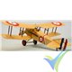 Dumas Aircraft SPAD VII, rubber motor biplane building kit 238, 457mm