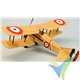 Kit construcción avión biplano gomas Dumas Aircraft 238, SPAD VII, 457mm