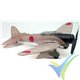 Dumas Aircraft Aichi Type 99 "Val", rubber motor building kit 315, 762mm