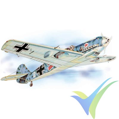 Guillows Messerschmitt BF-109, rubber motor building kit 401 LC, 619mm