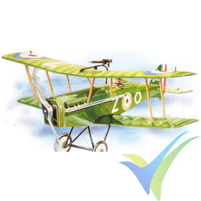 Guillows Royal Aircraft Factory SE5A, rubber motor biplane building kit 2020 LC, 610mm