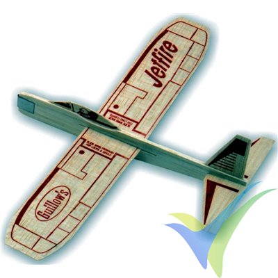 Guillows Jetfire, free flight sailplane kit 30, 305mm, 7g