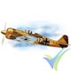 Guillows Focke-Wulf FW-190, rubber motor building kit 406 LC, 654mm
