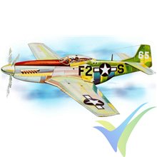 Guillows Mustang P-51, rubber motor building kit 402 LC, 705mm