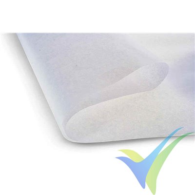 Papel blanco 13g/m2 para entelar, Dumas Aircraft, 508x762mm