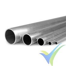 Tubo aluminio Ø 2.5x2.1mm x 0.5m