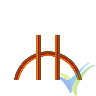 1m Servo cable JR 0.25mm2, 14g