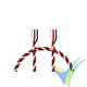 1m Cable trenzado de servo Futaba 0.25mm2, 12.7g