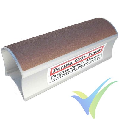 Bloque curvo lija fina Perma-Grit CB140F, 140x51mm