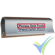 Curved fine sanding block Perma-Grit CB140F, 140x51mm