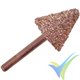 Perma-Grit RF-2C rotary file 16mm cone coarse grain, 3.17mm arbor for Dremel and the like