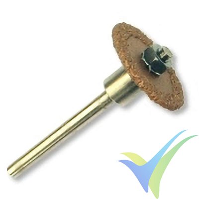 Disco de corte 19mm con eje 3.17mm, Perma-Grit RD1, para Dremel y similares