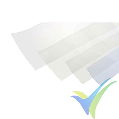 Heat shrink tube 51mm transparent, 1m