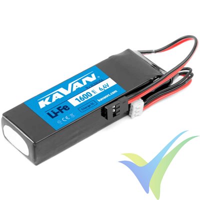 KAVAN 2S 1600mAh (10.56Wh) LiFe receiver battery, 85g