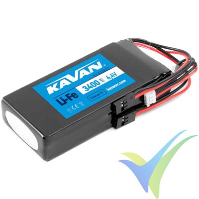 Batería LiFe receptor KAVAN 2S 3400mAh (22.44Wh), 170g