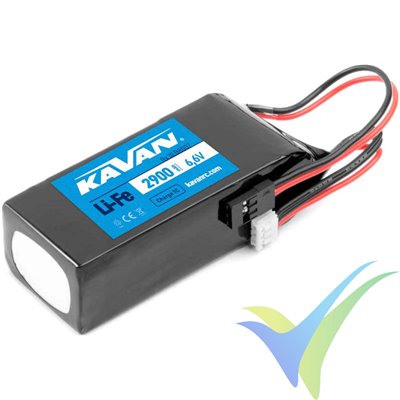 KAVAN 2S 2900mAh (19.14Wh), LiFe receiver battery, 113g