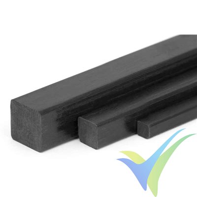 Square carbon strip pultruded 8x8x1000mm