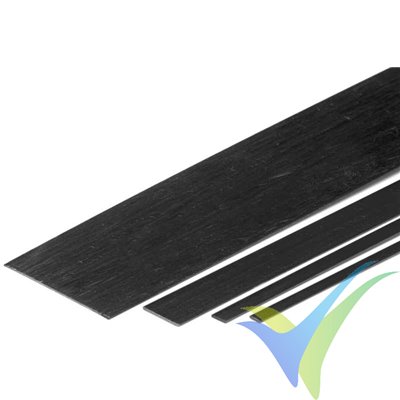 Rectangular carbon strip pultruded 10x0.4x1000mm