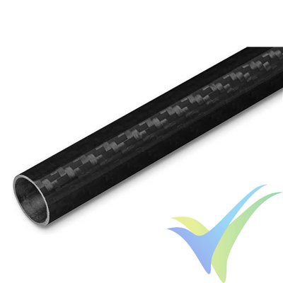 Conical rolled carbon tube Ø18x17-Ø10x9mm x 0.8m