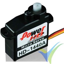 Power HD 1440A analog servo, 4.4g, 0.8Kg.cm, 0.1s/60º, 4.8V-6V