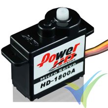 Servo analógico Power HD 1800A, 8g, 1.3Kg.cm, 0.08s/60º, 4.8V-6V