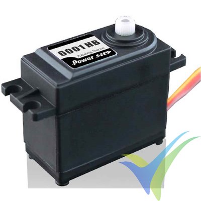 Servo analógico Power HD 6001HB, 43g, 6.7Kg.cm, 0.14s/60º, 4.8V-6V