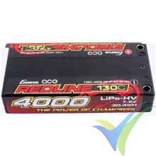 Gens ace Redline Shorty HV LiPo Battery 4000mAh (30.4Wh) 2S1P 130C 150g 4mm