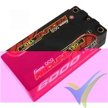 Gens ace Redline Shorty HV LiPo Battery 6000mAh (45.6Wh) 2S1P 130C 220g 5mm