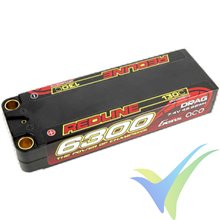 Gens ace Redline Drag LiPo Battery 6300mAh (46.62Wh) 2S1P 130C 300g 8mm