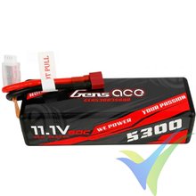 Gens ace HardCase LiPo Battery 5300mAh (58.83Wh) 3S1P 60C 385g Deans