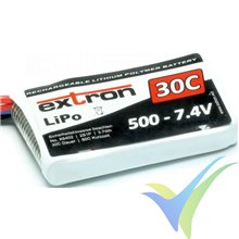 Batería LiPo Extron X2 500mAh (3.7Wh) 2S1P 30C 30g JST BEC