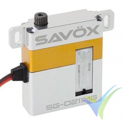 Servo digital Savox SG0211MG, 29g, 8Kg.cm, 0.13s/60º, 4.8V-6V