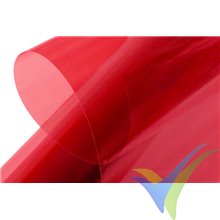 Recubrimiento termoadhesivo KAVAN rojo transparente, 64cm x 2m
