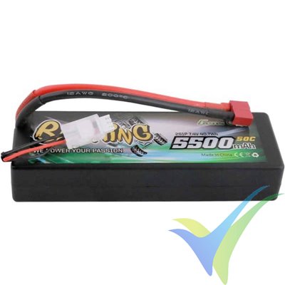 Batería LiPo Gens ace Bashing 5500mAh (40.7Wh) 2S1P 60C 250g Deans