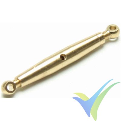 Tensor latón M3 Extron para cable trenzado, 33-55mm, 6 uds