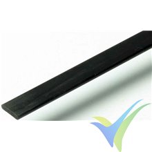Carbon fiber solid strip 1x6x1000mm