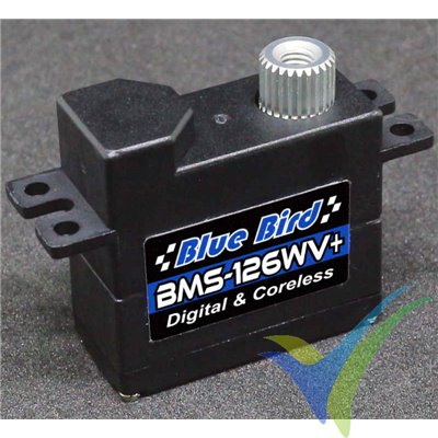 Blue Bird BMS-126WV+ digital servo, 11.5g, 6.5Kg.cm, 0.07s/60º, 3.7V-8.4V
