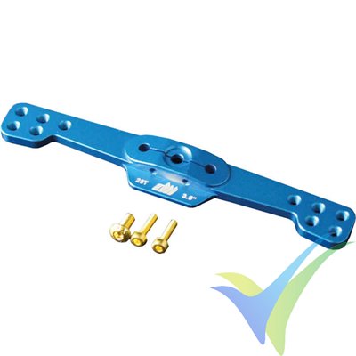 Dual servo arm blue aluminium Dualsky 21777, 7.5g, 76.2mm, 25T Futaba