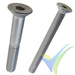 Allen screw countersunk head, stainless A2, DIN-7991